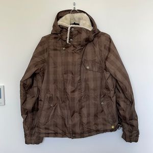 Burton Women’s Dutchess Insulated Jacket Skiing / Snowboarding - Brown Plaid